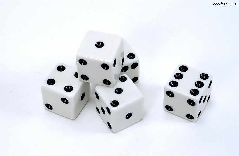 黑白骰子图片