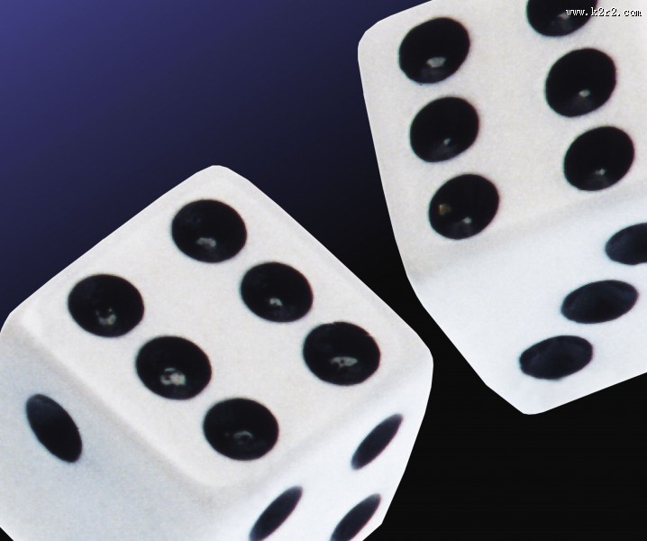 黑白骰子图片