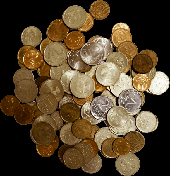 硬币透明背景PNG图片