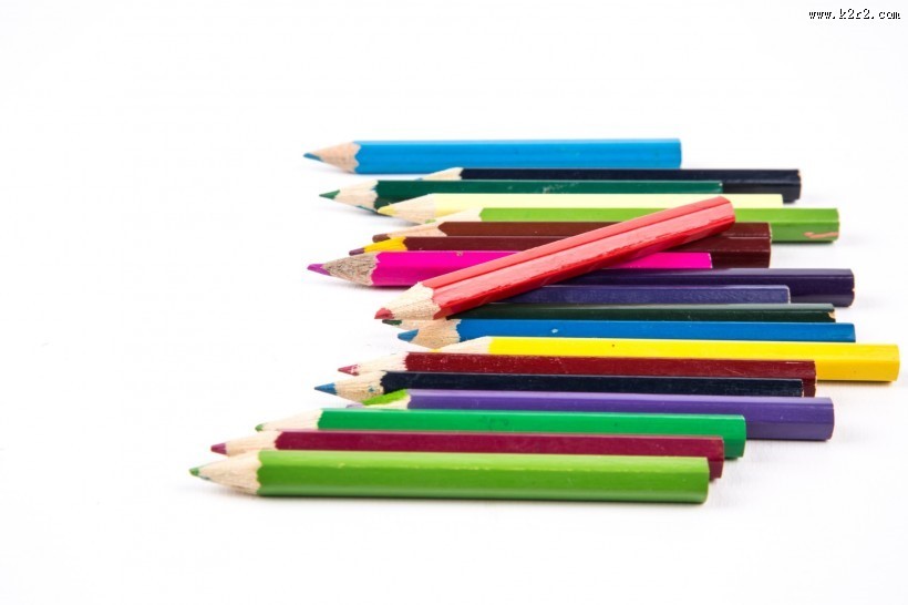 五颜六色的彩色铅笔图片