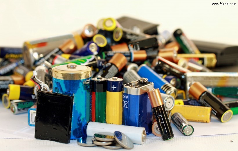电池堆放图片