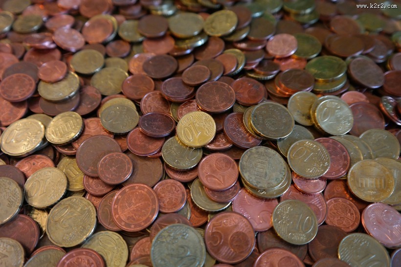 很多很多的硬币图片
