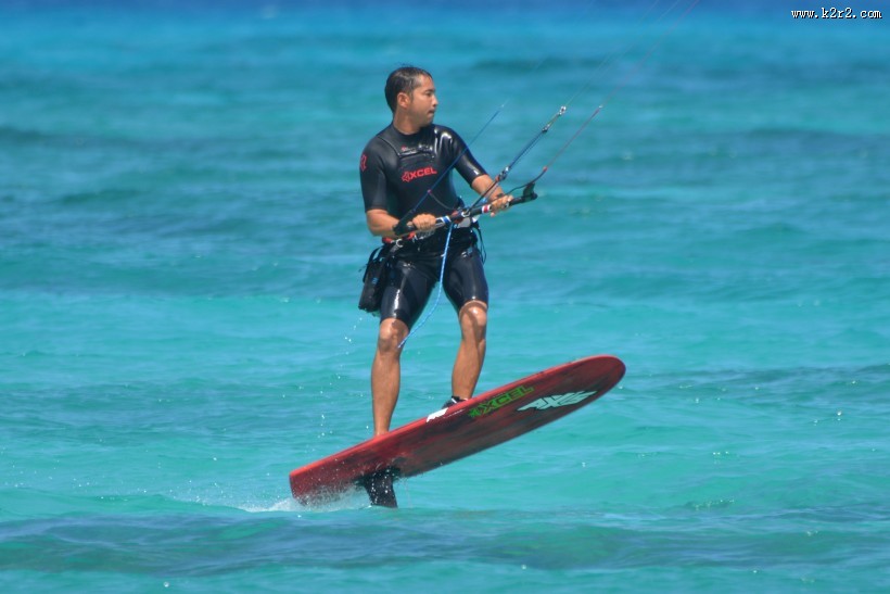 有趣的风筝冲浪图片