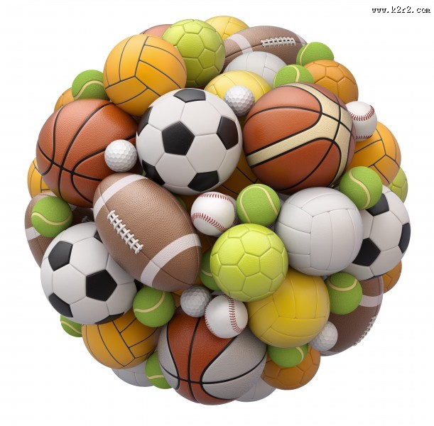 篮球足球橄榄球图片