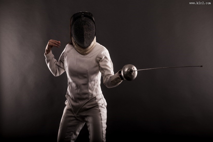击剑运动人物图片