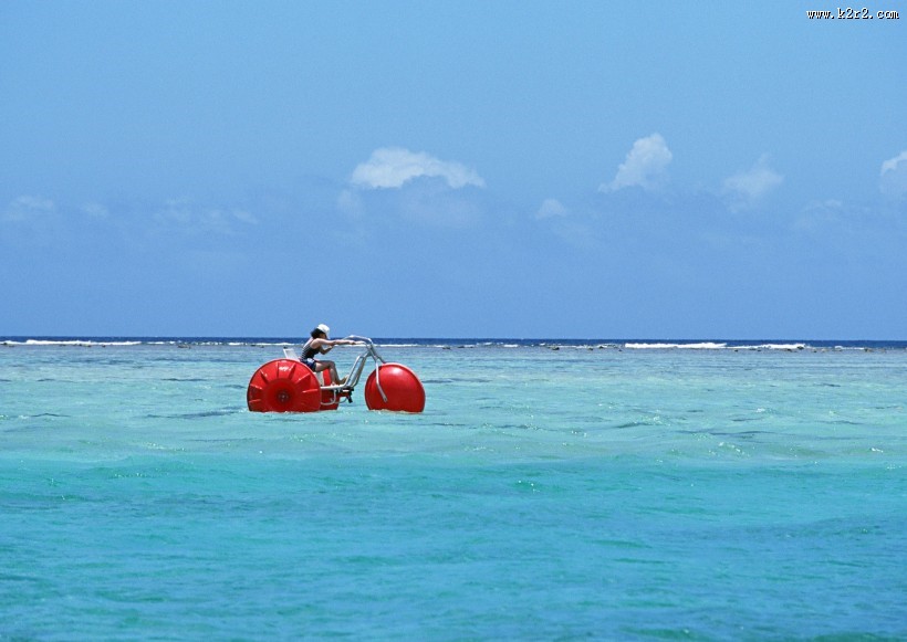 海边休闲娱乐活动图片大全