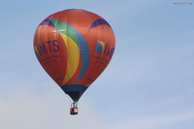 空中的热气球图片