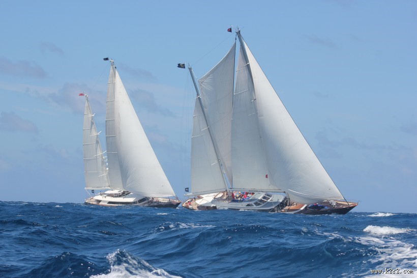 海面航行的白帆船图片大全