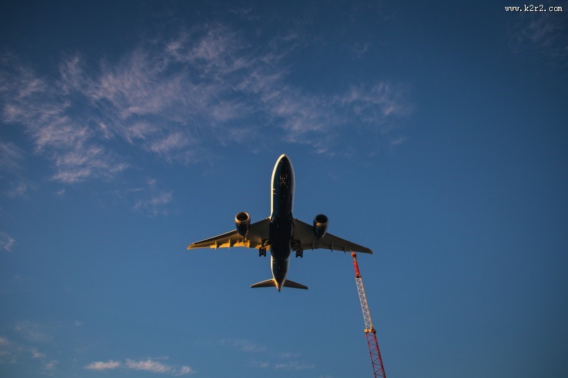 空中的飞机图片