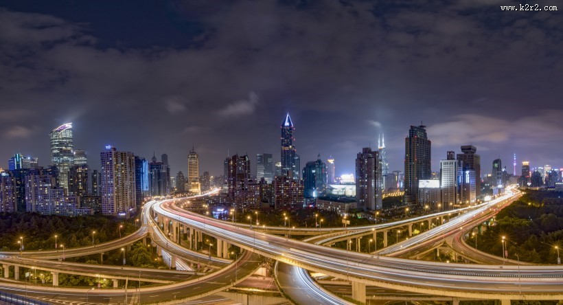 现代科技高架桥图片