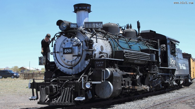 复古蒸汽火车图片