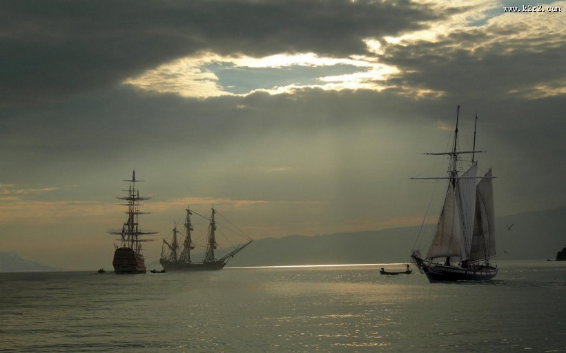 现代机械帆船图片大全