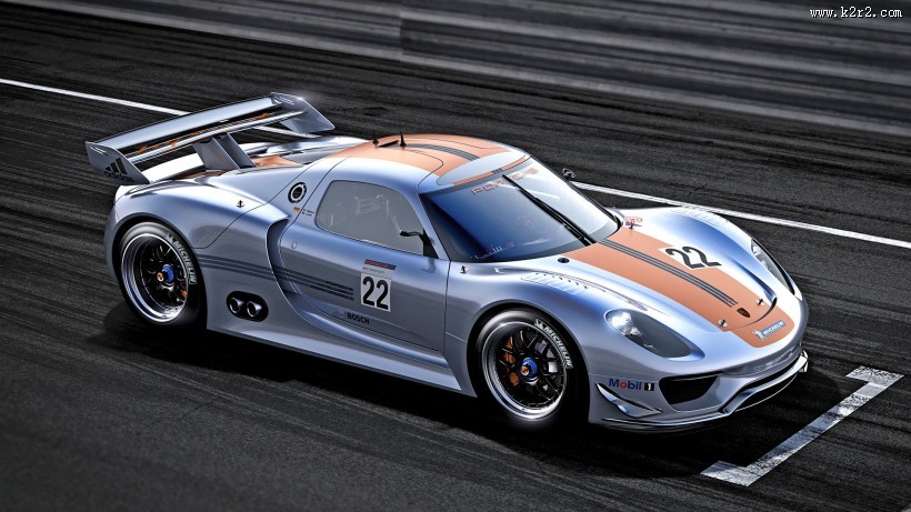 保时捷918赛道图片大全