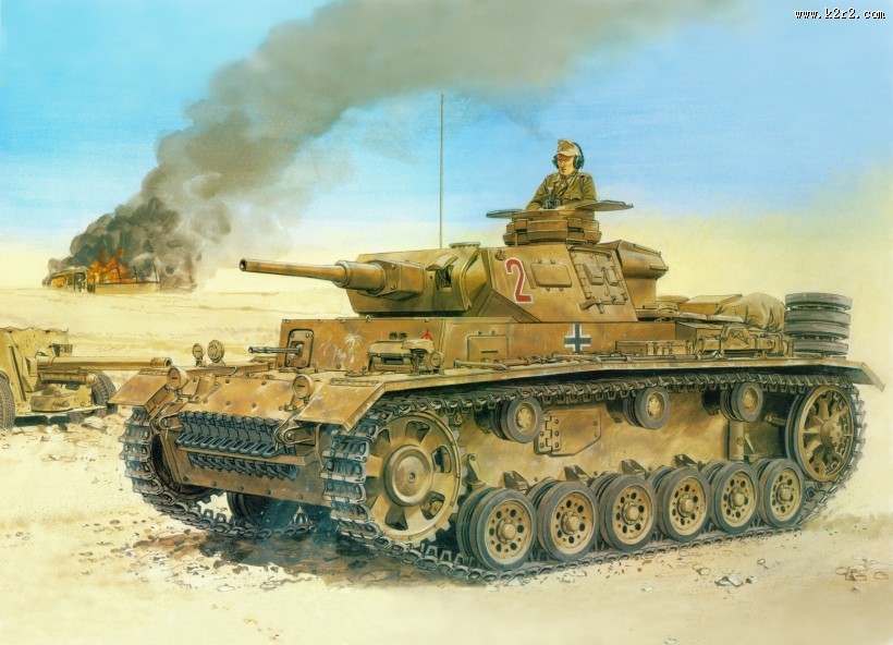 军事题材绘画-坦克图片