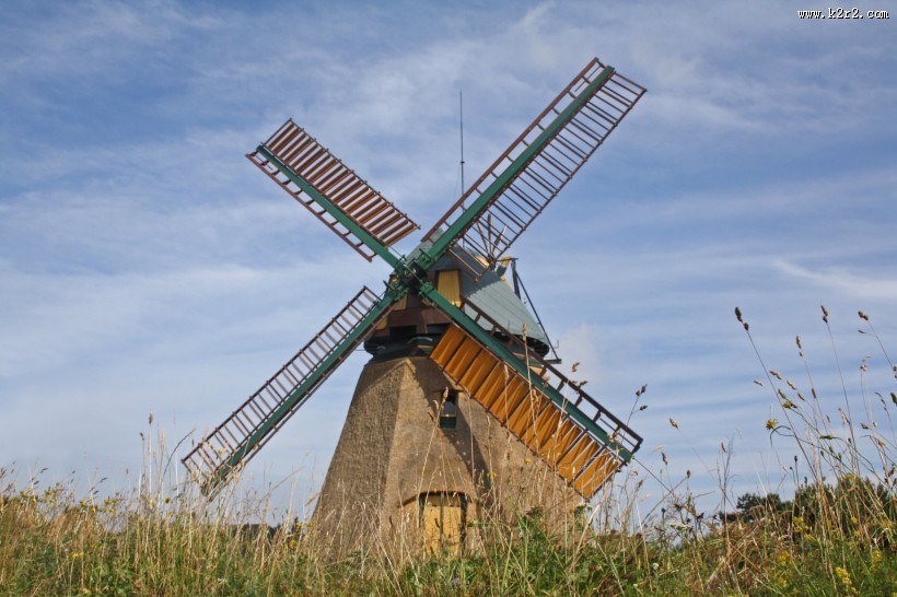 高大的荷兰风车图片大全