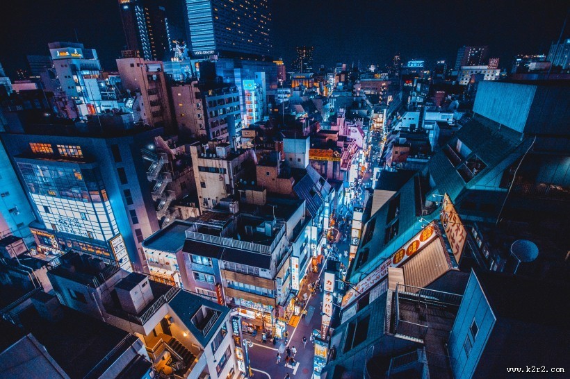 城市夜景的图片