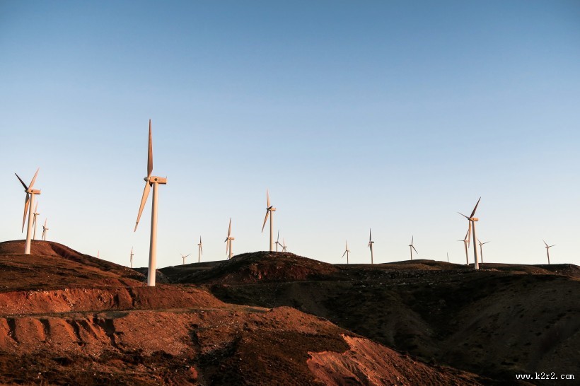 风力发电的风车图片大全
