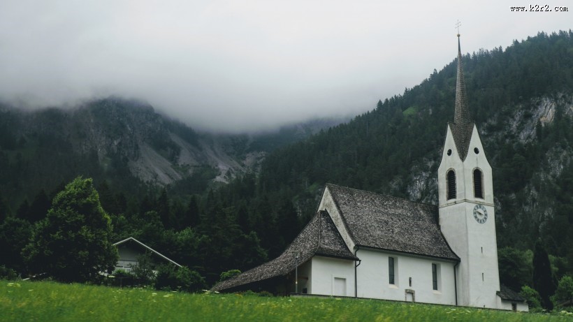 欧洲风格的小屋图片