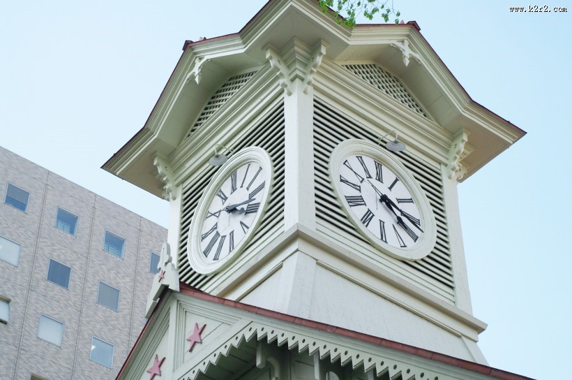 日本札幌市的钟楼图片