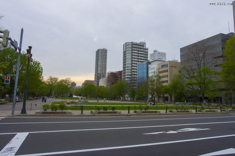 日本札幌大通公园美景图片