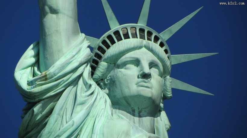美国自由女神雕像图片
