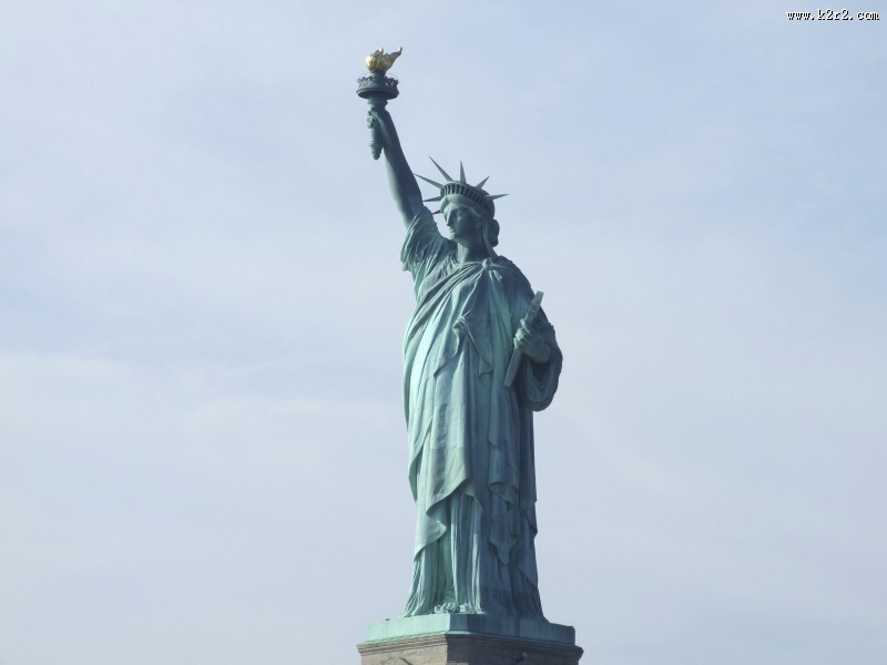 美国自由女神雕像图片