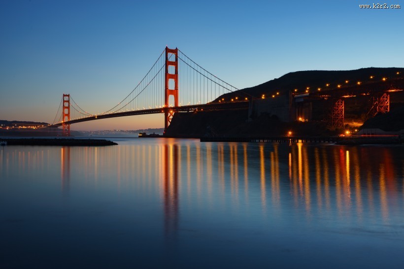 雄伟的美国旧金山金门大桥图片
