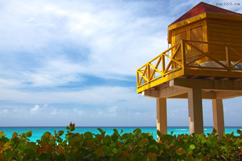 海边救生站图片大全