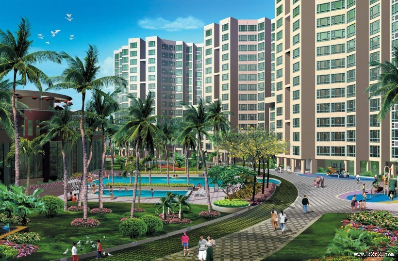 3D住宅小区设计图片