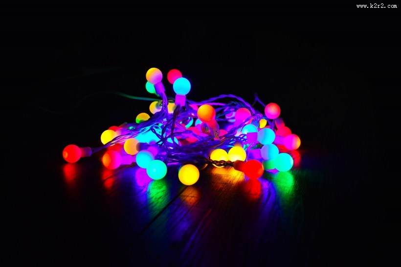 彩色串灯图片大全