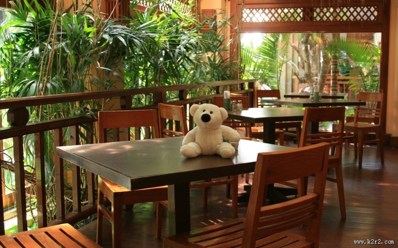 休闲的木椅图片