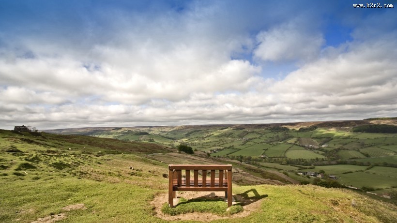 休闲的木椅图片