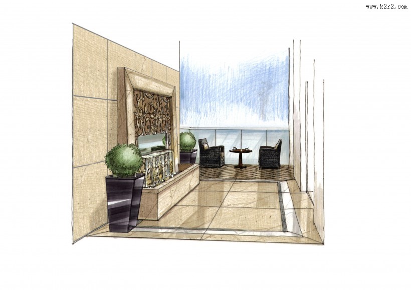 珠海棕榈海岸项目手绘稿1图片大全