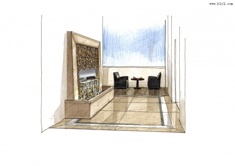 珠海棕榈海岸项目手绘稿1图片大全