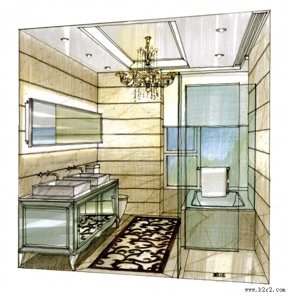 珠海棕榈海岸项目手绘稿1图片大全