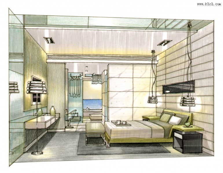 珠海棕榈海岸项目手绘稿3图片