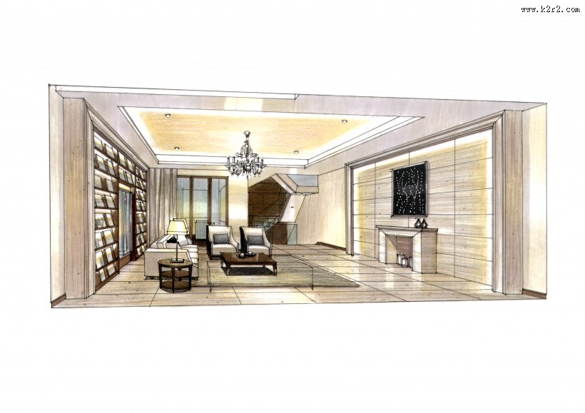 中海金沙湾室内手绘1图片