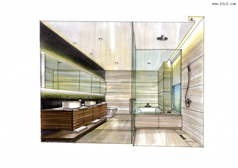 中海金沙湾室内手绘1图片