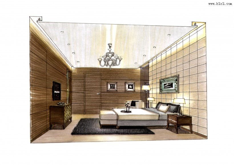 中海金沙湾室内手绘1图片