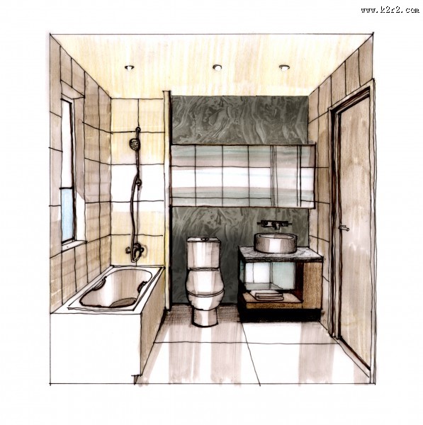 珠海东方傲景峰室内手绘图片