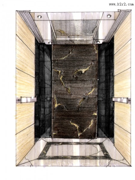 珠海东方傲景峰室内手绘图片