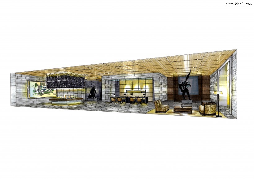 富力珠江新城手绘稿图片