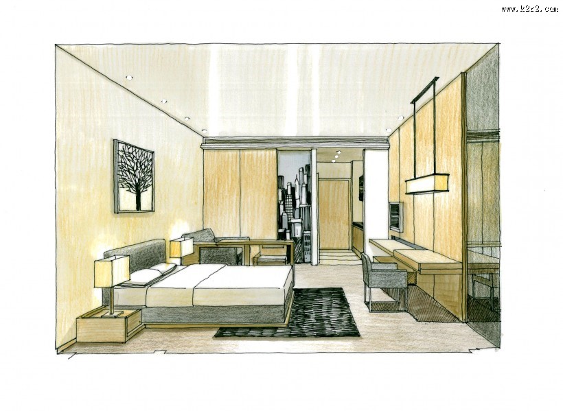 大连新世界大廈手绘设计图片大全