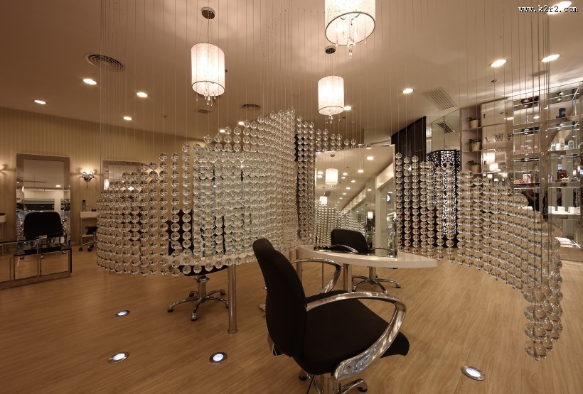 蓝调美发装潢设计图片