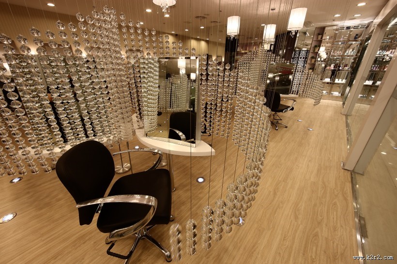 蓝调美发装潢设计图片