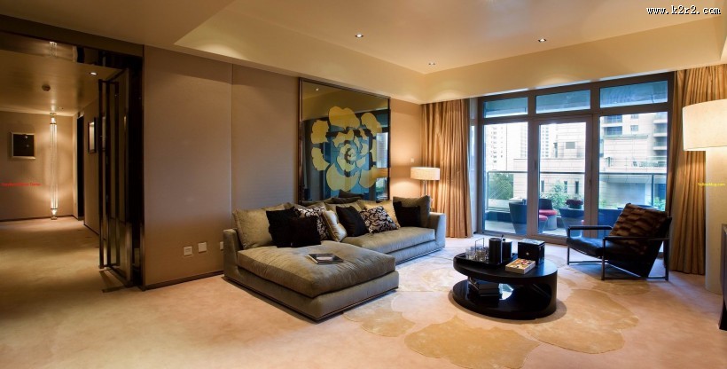 梁志天-上海浦东汤臣一品客厅图片