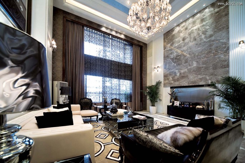 佛山万科兰乔圣菲别墅样板房图片