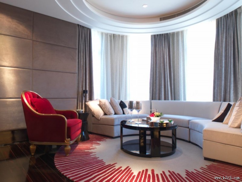 大连星海湾壹号样板房客厅图片