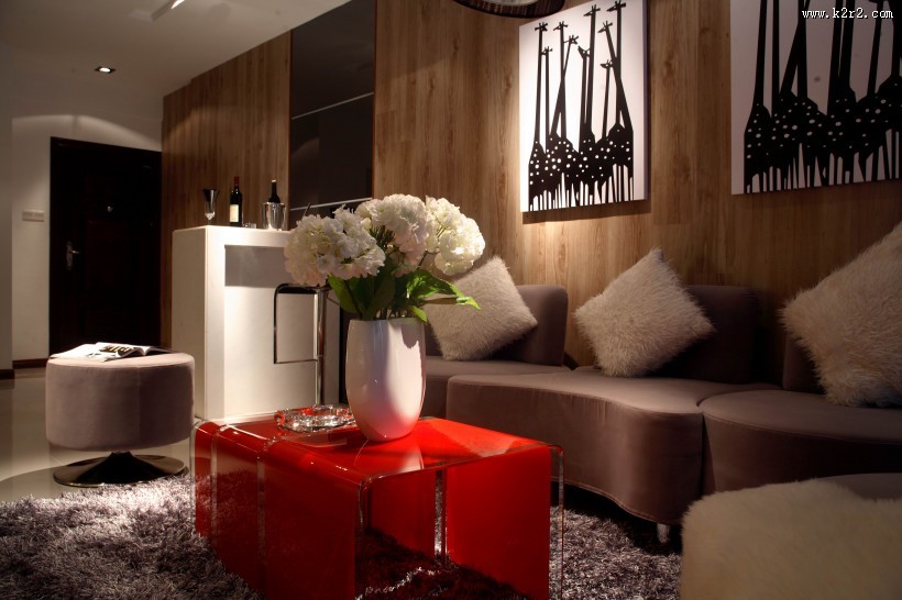 肇庆鸿景观园都市简约风格804样板房图片