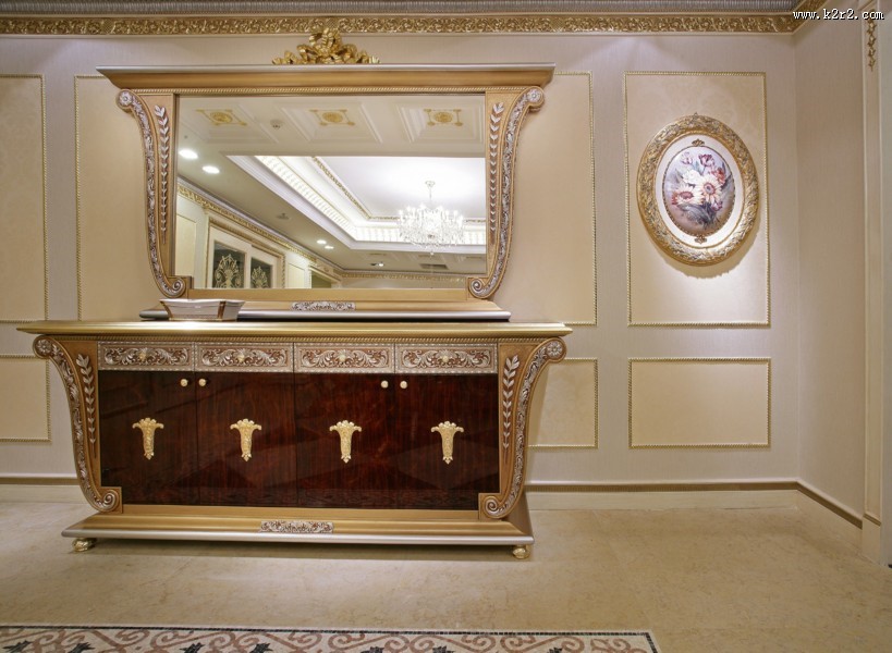 梵豪森五宅样品房-罗马印象室内设计图片